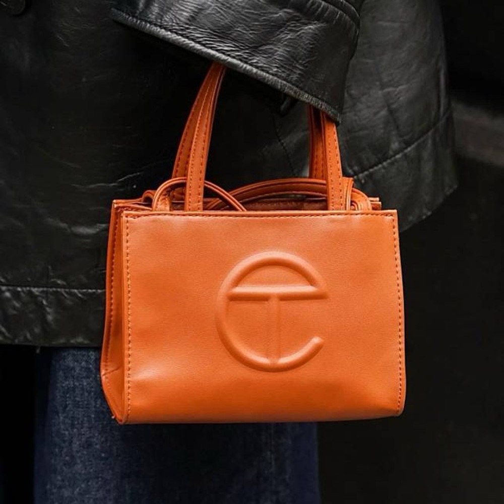 Small Orange Telfar Bag